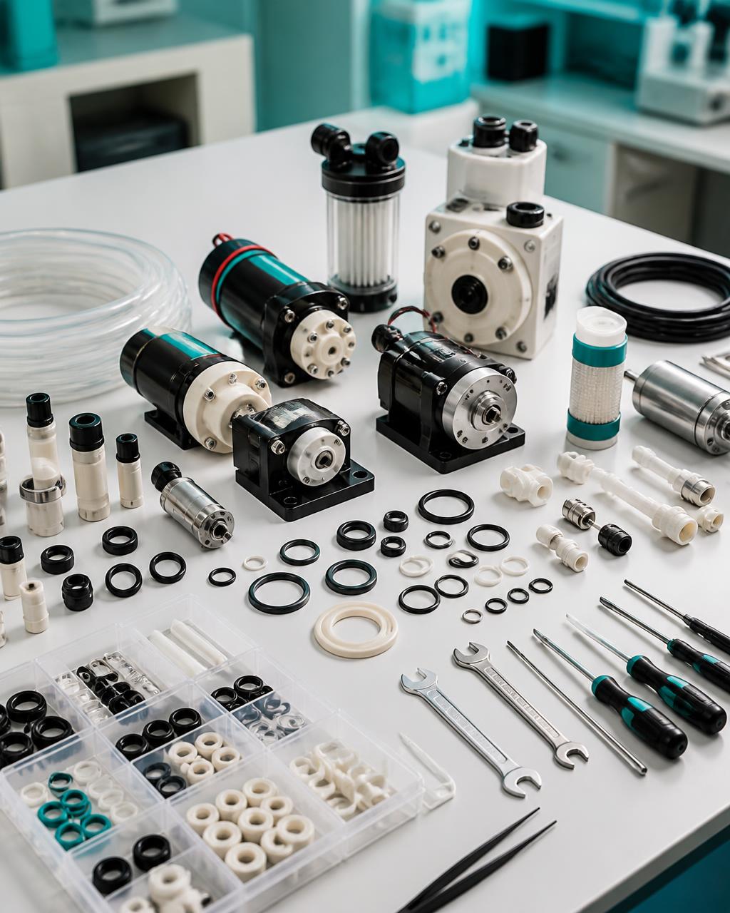 Laboratory instrument spare parts and maintenance components