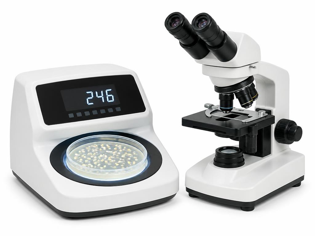 Colony Counters & Microscopes supplied by Nexana Scientific — microbiology lab equipment range