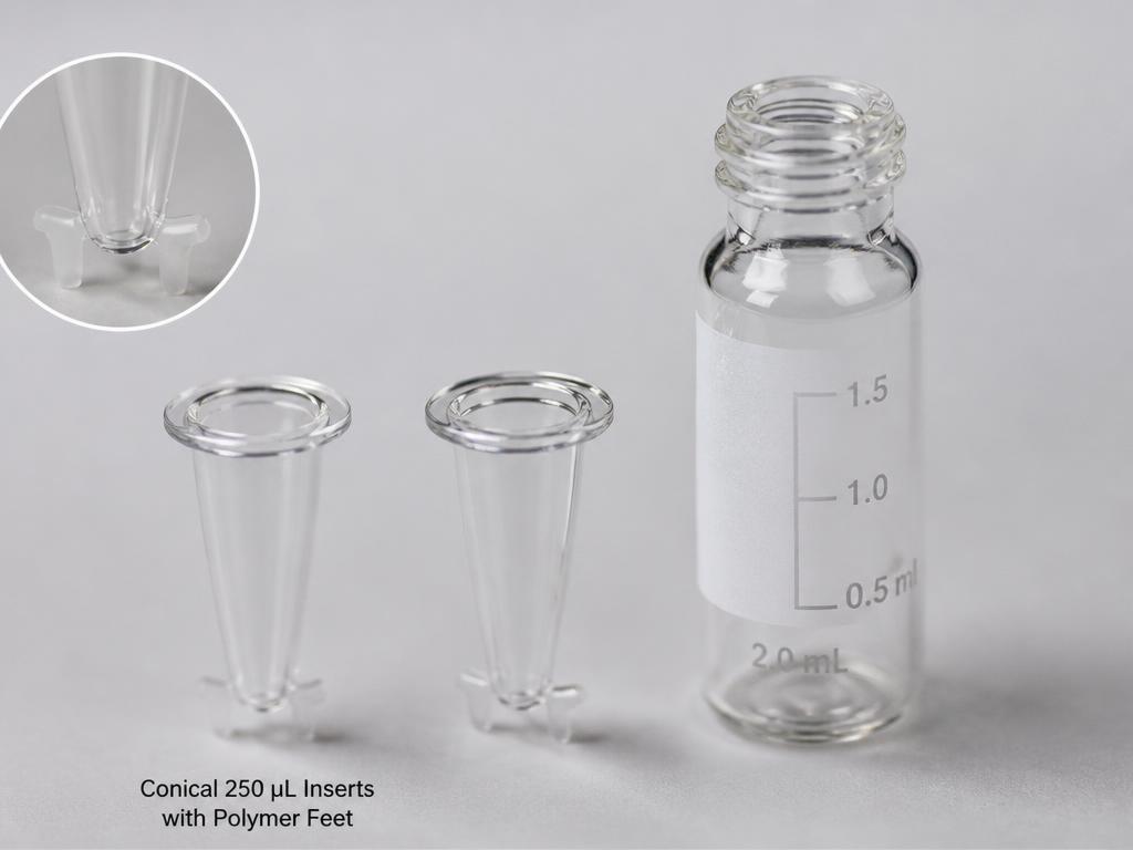 Vial Inserts & Septa supplied by Nexana Scientific — plasticware & sample handling range