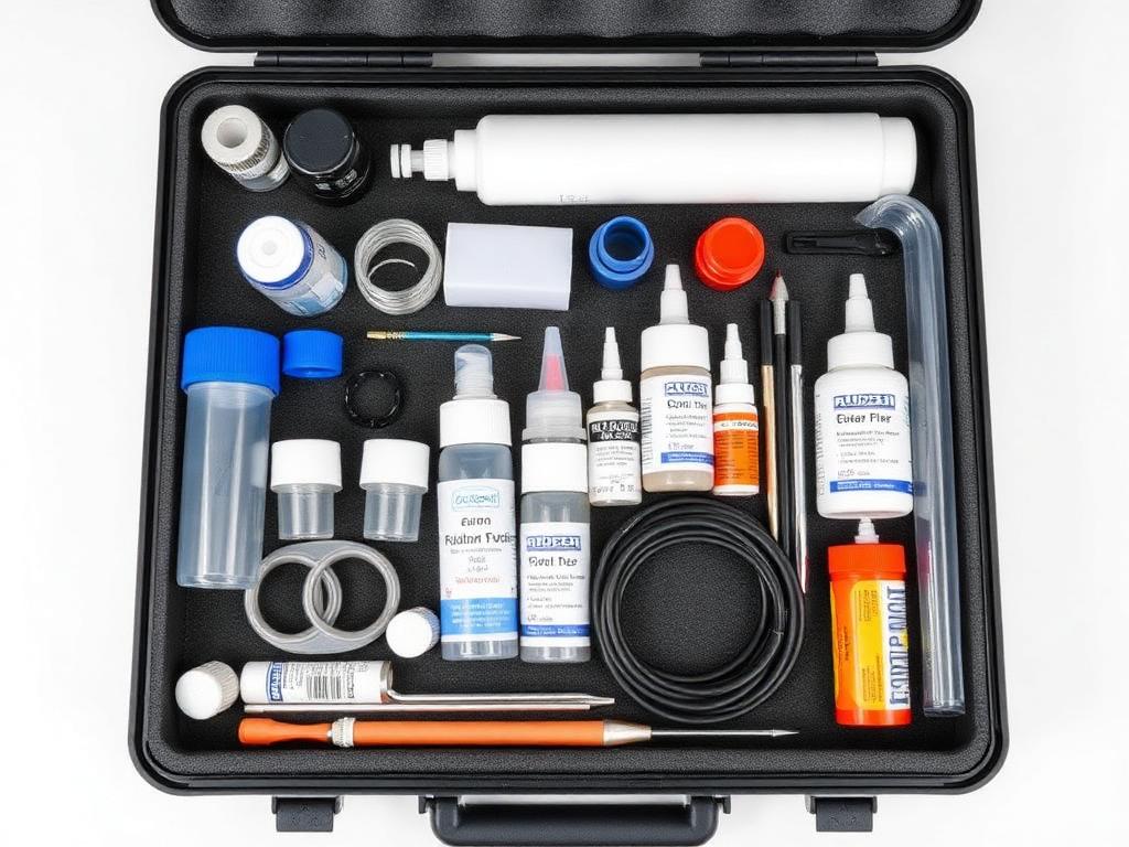 Preventive maintenance kit with filters, o-rings and tools