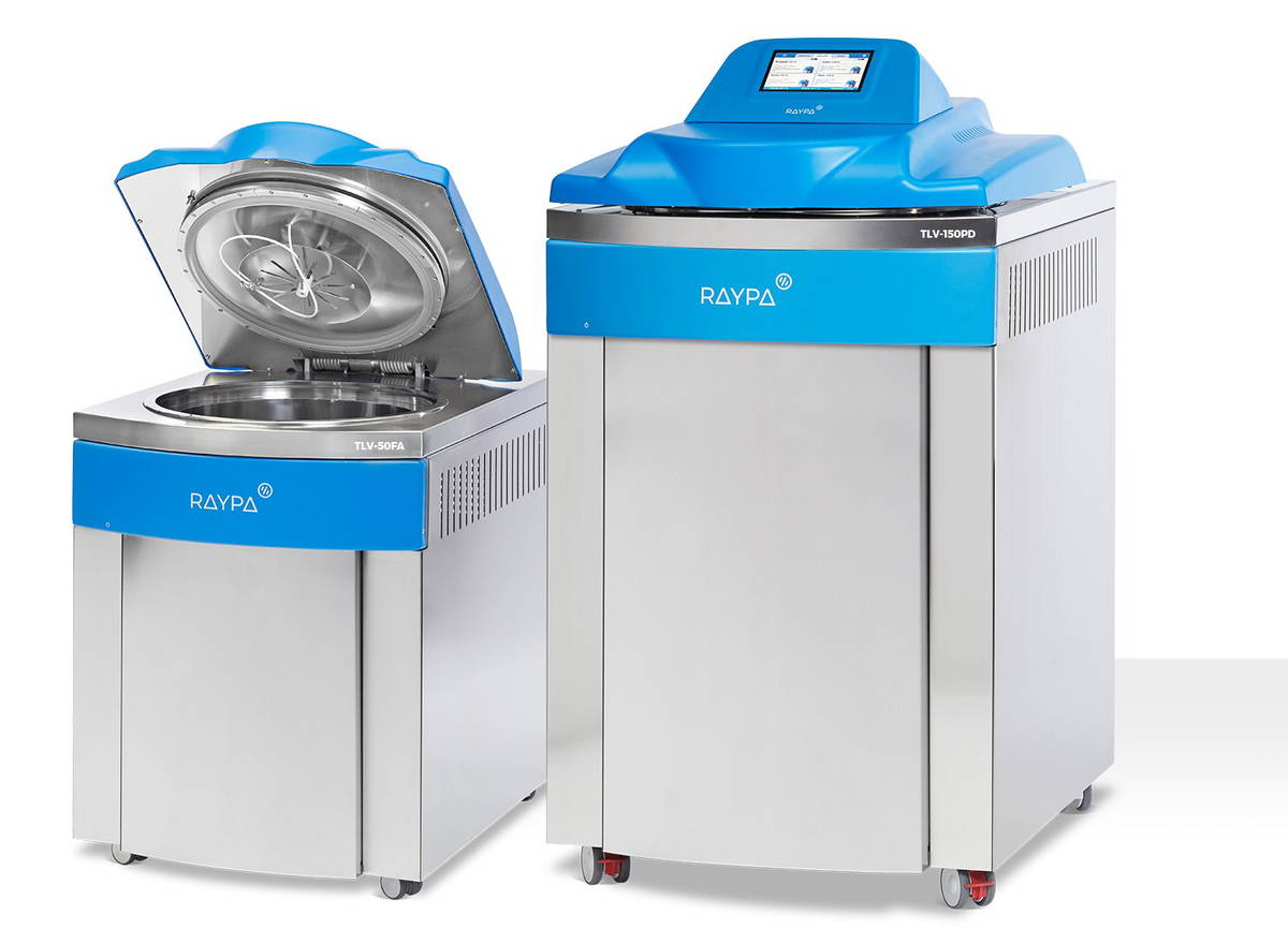 RAYPA Top line vertical autoclaves